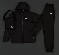 Комплект TNF куртка черная + штаны TNF + барсетка TNF в подарок!