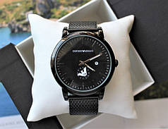 Чоловічий наручний годинник Emporio Armani black