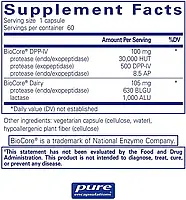 Pure Encapsulations Gluten-Dairy Digest/ Ферменти для глютену та молока 60 кап. BX136, фото 3