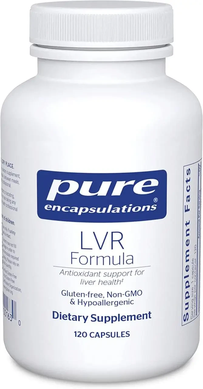 Pure Encapsulations LVR Formula / Антиоксидантна підтримка для здоров'я клітин печінки 120 капсул BX601, фото 1