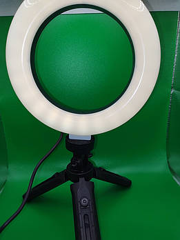 Портативний світильник, кільцева LED-лампа діаметром 16 см з пультом USB з 2 тримачами