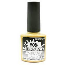 YO!Nails Base RubberOid Milkyway WHITE — каучукова база для гель-лаку (біла), 8 мл