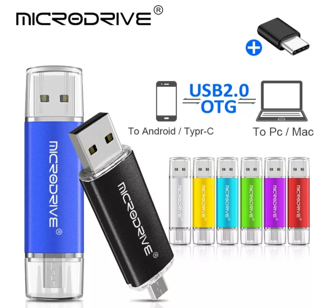 Флешка USB + Type-C юсб 2.0 Microdrive 32 GB флешки