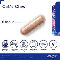 Котячий кіготь, Cat's Claw, Pure Encapsulations, 90 капсул BX990, фото 4