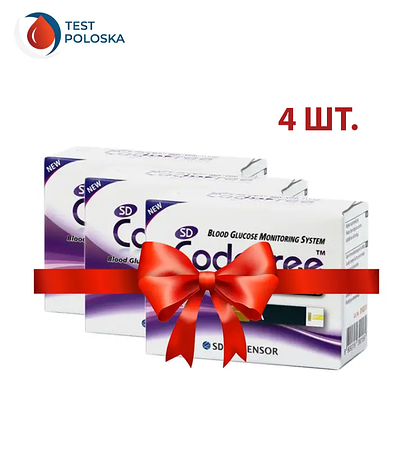 Тест-смужки SD CodeFree 4 упаковки, фото 1