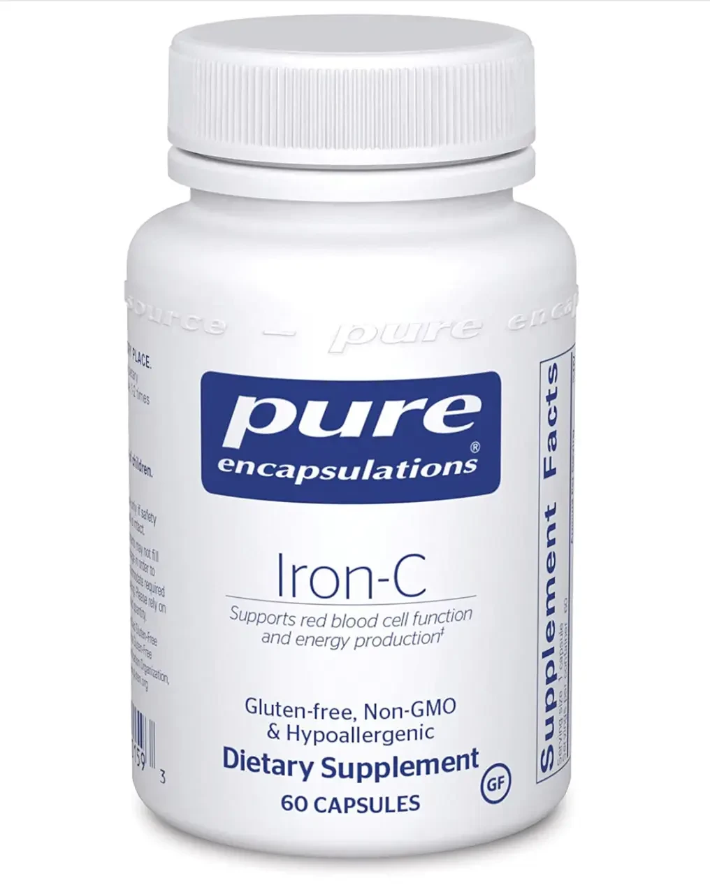 Pure Encapsulations Iron-C / Залізо + віт С 60 капс BX123, фото 1
