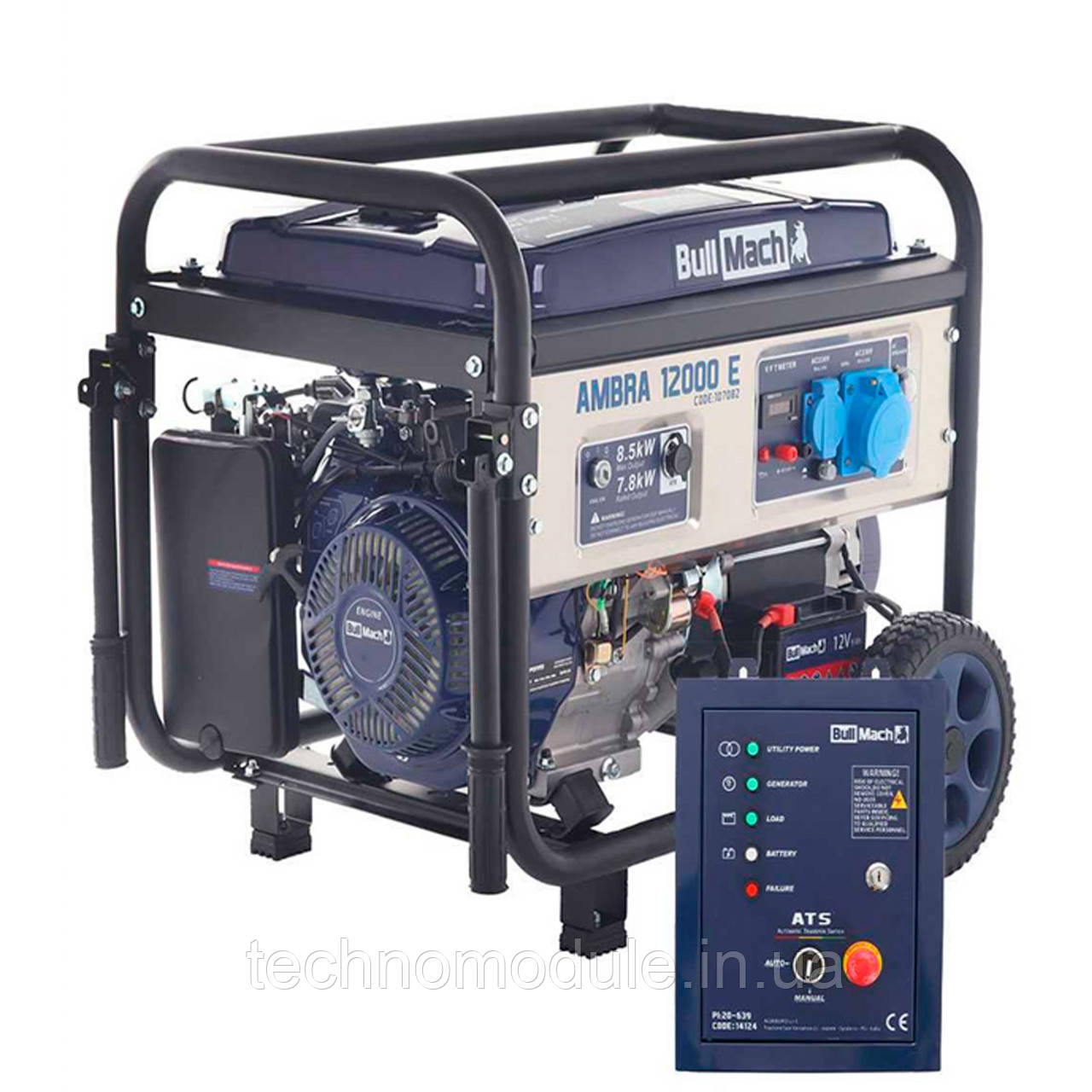 Генератор BullMach AMBRA 12000E (8.5 / 7.8 кВт)