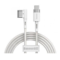 Кабель Baseus Zinc Magnetic MacBook Charging Cable Type-C to L-shaped Port 60W 2m CATXC-W02 White