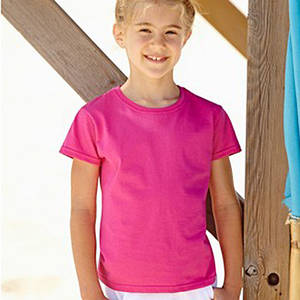 Малинова футболка для дівчаток (Комфорт)