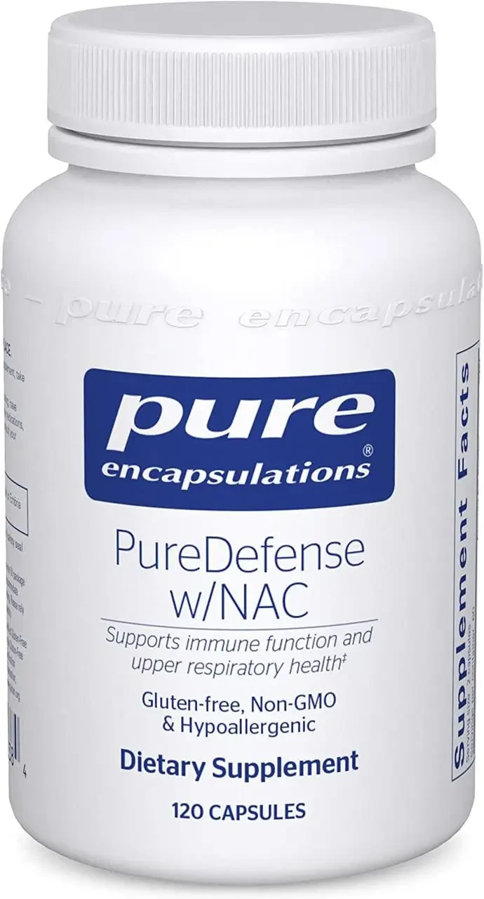 Чистий захист за допомогою НАК, PureDefense with NAC, Pure Encapsulations, 120 капсул BX550