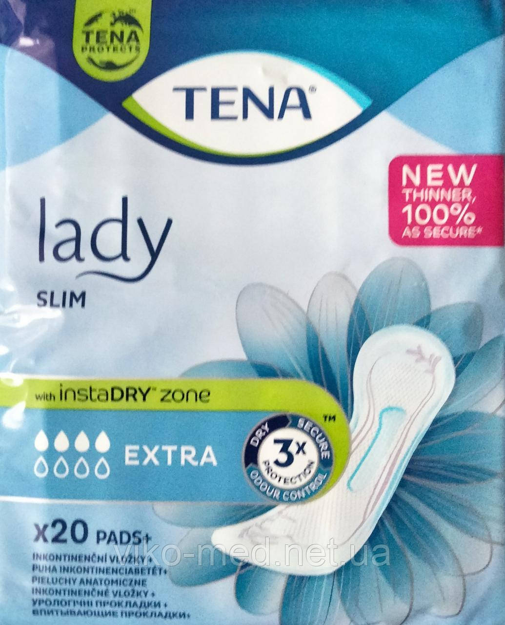 Прокладки урологические TENA (Тена) Lady Slim Extra (Леди Cлим Экстра ...