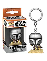 Фигурка-брелок Funko Pop The Mandalorian Мандалорец Star Wars Звездные войны 4 см