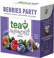 Чай Tea Moments "Berries Party" черный со вкусом лесных ягод, 20 пирамидок