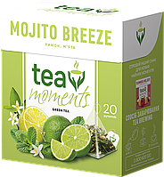 Чай Tea Moments "Mojito Breeze" зеленый со вкусом мохито, 20 пирамидок