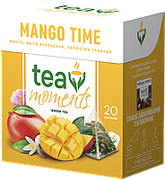 Чай Tea Moments "Mango Time" зеленый со вкусом манго, 20 пирамидок