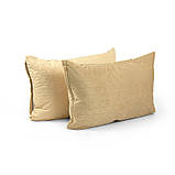 Чохол на подушку велюровий Beige 50х70 см Красиві чохли на подушки, фото 8