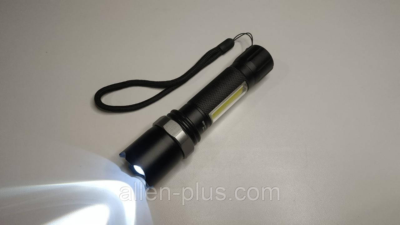 Ліхтар ручний Police/Bailong BL-8626C-XPE+COB, microUSB, zoom