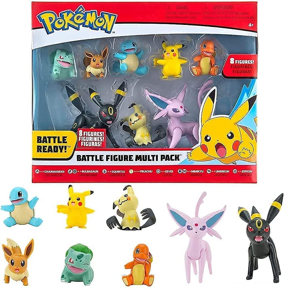 Набір фігурок Покемон 8 шт Pokémon Battle Figure 8-Pack PKW0184