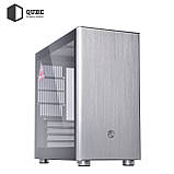Корпус mATX Qube QBV9M_WSNU3 2*USB3.0  PSU SFX скляна стінка, фото 3