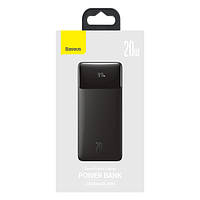 Зовнішній акумулятор павербанк Baseus Bipow Digital Display Powerbank 20W 20000mAh Black