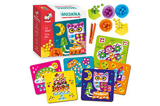 Мозаїка з дерев'яними кульками "Доповни картинку" ZB2002-08 (укр)