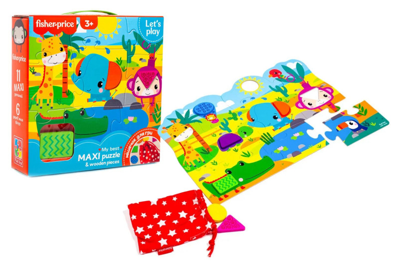 Дитячі пазли Максі пазли Fisher Price Vladi Toys VT1100-01