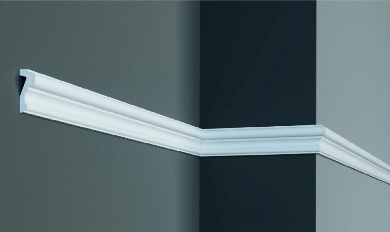 Молдинг поліуретановий гладкий (49х20х2000мм)