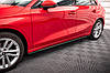 Пороги Audi A3 8Y (2020+) тюнінг обвіс спідниця елерон (V1) Street Pro, фото 5