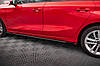 Пороги Audi A3 8Y (2020+) тюнінг обвіс спідниця елерон (V2) Street Pro, фото 4