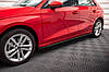 Пороги Audi A3 8Y (2020+) тюнінг обвіс спідниця елерон (V2) Street Pro, фото 5