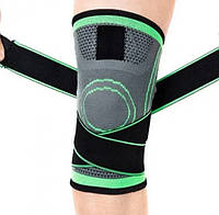 Наколенник эластичный с ремнем фиксатором,бандаж коленного сустава,компрессионный ортопедический наколенникI&S