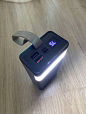 Повербанк, Power Bank ACL PW-14 30000 mAh, портативна батарея з ліхтариком та кабелями, фото 6