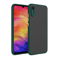 Матовый чехол soft touch для Xiaomi Redmi 9А зеленый