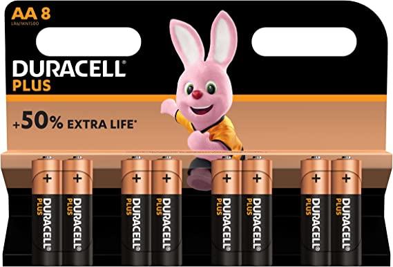 Батарейка Duracell PLUS Alkaline LR6 (АА), Щелочная, 8шт, ТОЛЬКО ...
