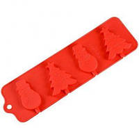 Силіконова форма для льодяників Новорічна