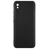 Силіконовий чохол soft touch з мікрофіброю для Xiaomi Redmi 9А чорний
