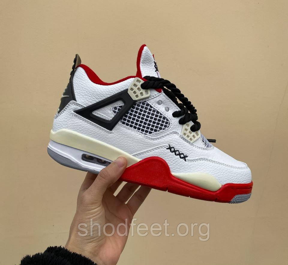 Чоловічі кросівки Nike Air Jordan 4 x Travis Scott Fire Red джордан 4 тревіс скот, фото 1