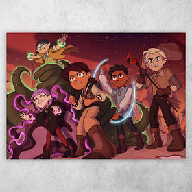 Плакат постер "Совиний Дім Головні герої"