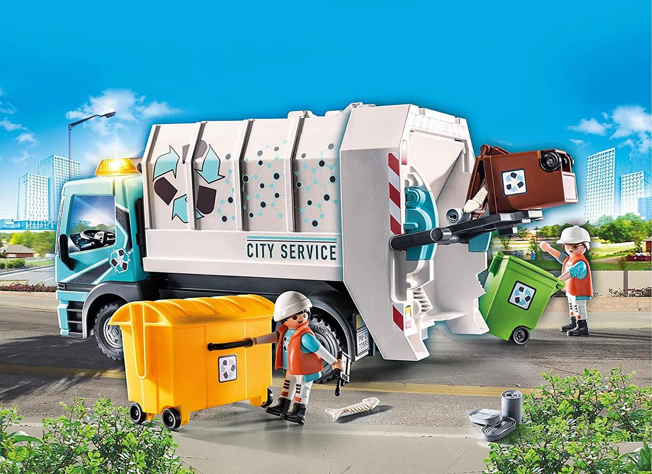 Плеймобіл ігровий набір Сміттєвоз вивезення сміття 70885 PLAYMOBIL City Recycling Truck