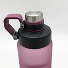 Спортивна пляшка для води 850 мл, EL-1240, Фіолетова / Пляшечка для залу / Пластикова фляга для води, фото 8