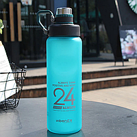 Спортивная бутылка для воды 850 мл, EL-1240, Голубая / Бутылочка для зала / Пластиковая фляга для воды