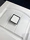 Ручка квадратна кнопка 65х65мм хром+білий Iron Bravo, фото 4