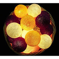 Гирлянда тайские фонарики CBL Violet 20 шариков, 2.5 м