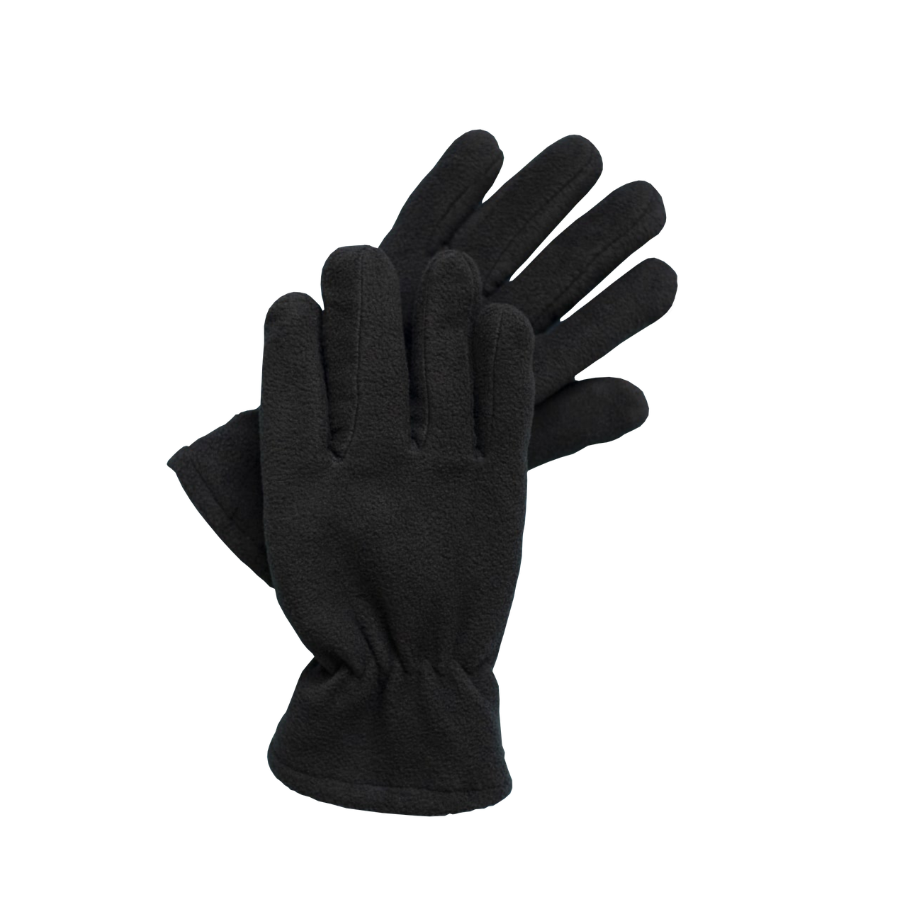 Рукавиці флісові чоловічі Gloves Double чорні, фото 1