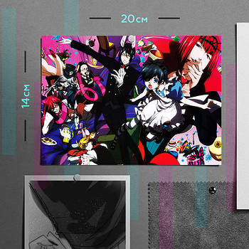 "Темний дворецький / Black butler" плакат (постер) розміром А5 (20х14см)