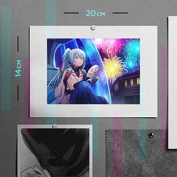 "Рімуру Темпест (Про моє переродження в слиз / TenSura)" плакат (постер) розміром А5 (20х14см)