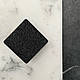 Ручка квадратна кнопка 40х40мм чорна Texture, фото 6