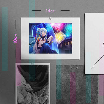 "Рімуру Темпест (Про моє переродження в слиз / TenSura)" плакат (постер) розміром А6 (14х10см)