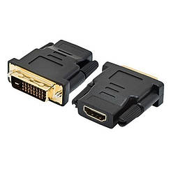 Перехідник VGA (мама) / DVI-I 24 + 5 (тато) Black Q50