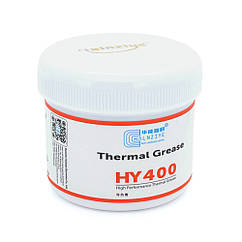 Паста термопровідна HY-410 100g, банку, White,> 0,925W / m-K, <0.262 ° C-in² / W, -30 ° ≈280 °, В'язкість -1K